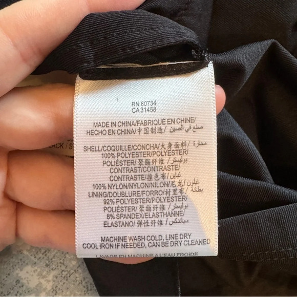 BCBGMAXAZRIA Black Ruffle Woven Tiered Lace Dress  Cap Sleeve V‎ Neck EUC Sz S - Picture 12 of 14